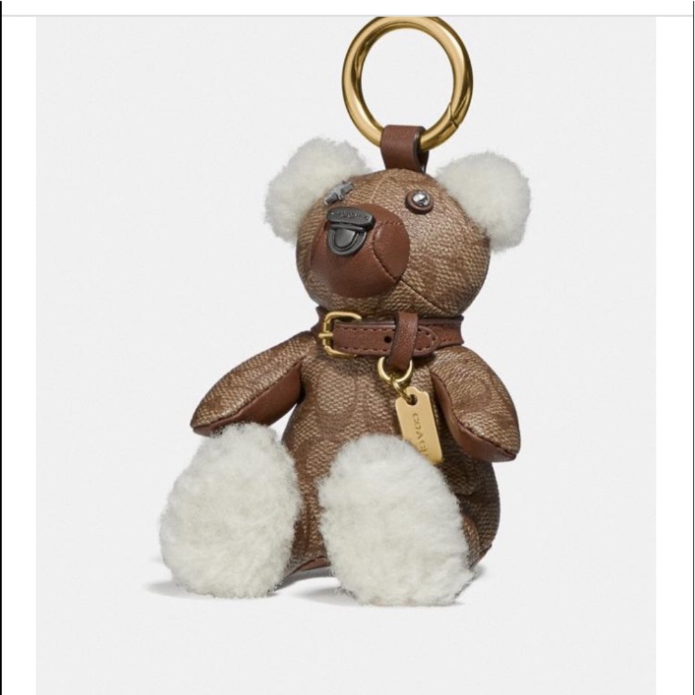 COACH Signature Bear Bag Charm